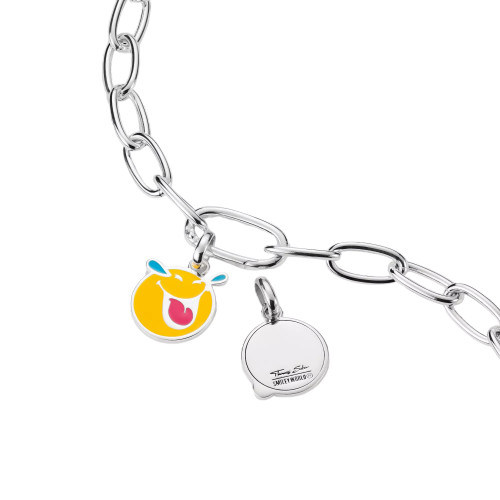 Thomas Sabo Smileycheeky Connect Charm Pendant | Sterling Silver | Yellow