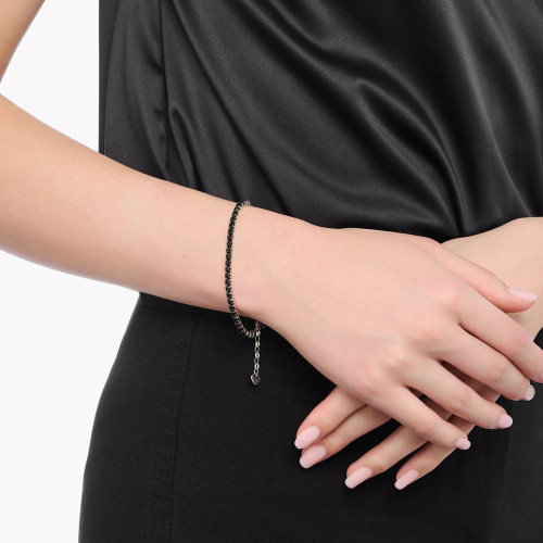 Thomas Sabo Tennis Bracelet | Black Zirconia | Sterling Silver | 21 cm | A2167-643-11-L21V