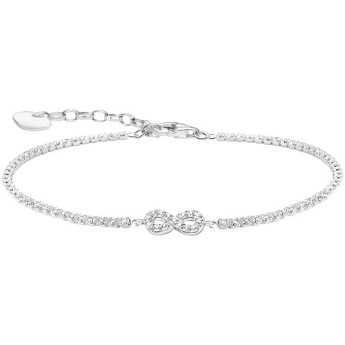 Thomas Sabo Tennis Infinity Bracelet | Sterling Silver | 16-19 cm | A2176-051-14-L19V