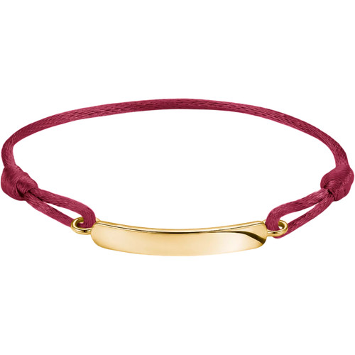 Thomas Sabo Textile Bracelet | Engravable Dark Red | A2238-M03-50-L24V