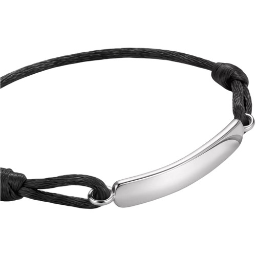 Thomas Sabo Textile Bracelet | Engravable Black | A2238-001-11-L24V