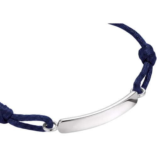 Thomas Sabo Textile Bracelet | Engravable Dark Blue | A2238-001-32-L24V