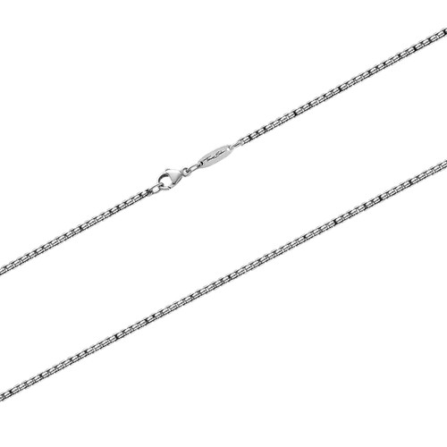 Thomas Sabo Venezia Blackened Chain Necklace | Sterling Silver | 2mm | Size 53