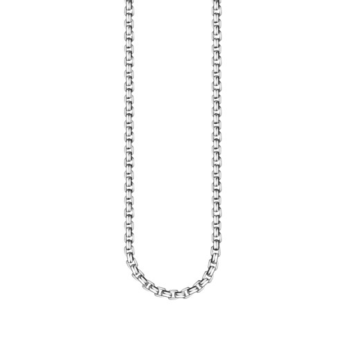 Thomas Sabo Venezia Blackened Chain Necklace | Sterling Silver | 2mm | Size 53