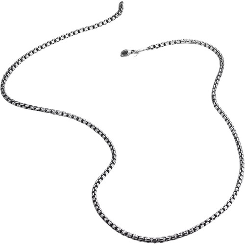 Thomas Sabo Venezia Blackened Chain Necklace | Sterling Silver | 4mm | Size 70