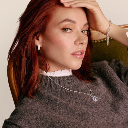 Thomas Sabo Wednesday Window Twisted Chain Necklace | Sterling Silver