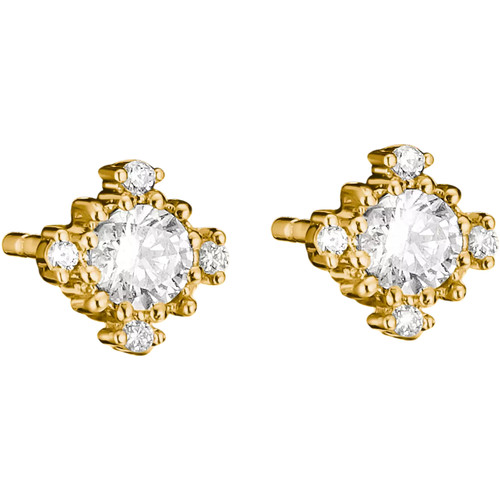 Thomas Sabo Ear Studs | White Zirconia | 18k Gold Plated