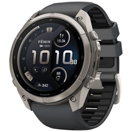 Garmin Fenix 9 Pro AMOLED INREACH Watch | 51mm | Sapphire | Titanium With Graphite | Black