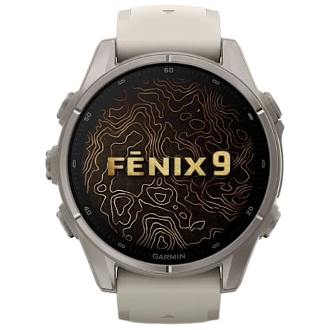 Garmin Fenix 9 AMOLED Watch | 43mm | Sapphire | Titanium | Fog Grey
