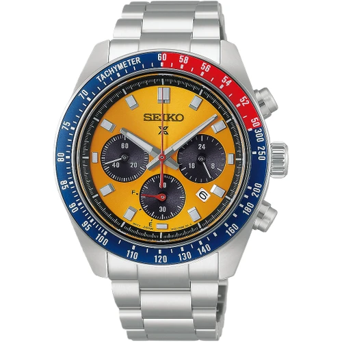 Seiko Prospex Speedtimer Racing 1969 Reissue Watch | 41mm | Solar Chronograph | Yellow