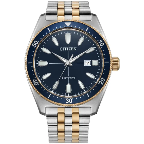 Citizen Sports Men's watch | 43mm | Eco Drive | Blue | Two Tone