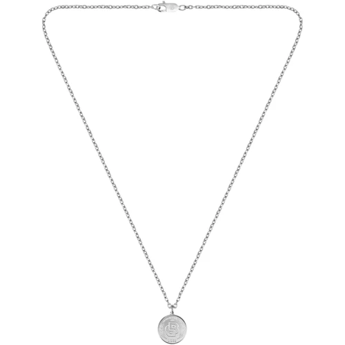 Boss Double B Coin Monogram Medallion Necklace