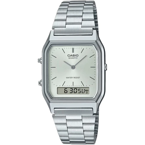 Casio Vintage Day/Date Watch | 39mm | Quartz | Silver