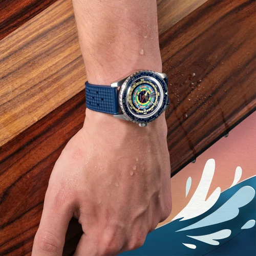 MIDO Ocean Star Decompression Worldtimer GMT Watch | 40.5mm | Swiss Automatic | Blue | Limited Edition