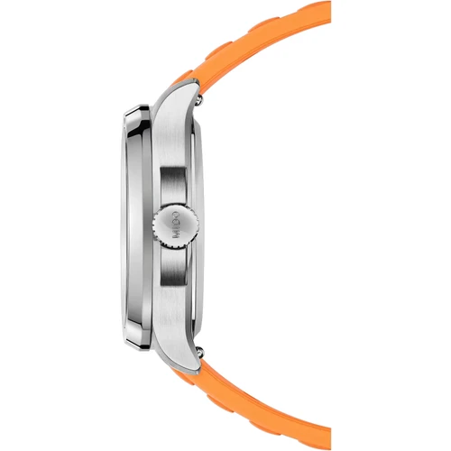 MIDO Multifort TV Big Date Watch | 40mm | Swiss Automatic | Grey | Orange Strap