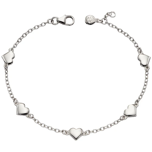 Little Star Beatrice Lots of Love Sterling Silver Heart Bracelet | Sterling Silver
