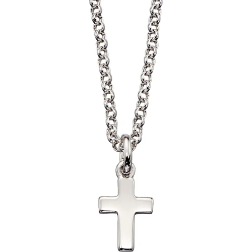 Little Star Kaia Cross Necklace for Boys & Girls | Sterling Silver | 35-38 cm