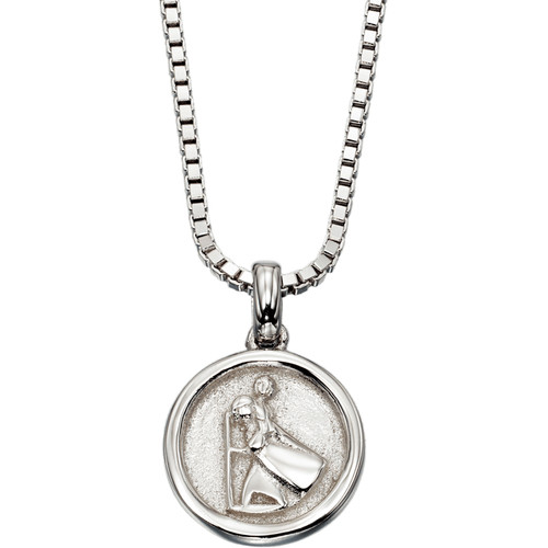 Little Star Miller St Christopher Necklace | Sterling Silver | 35-38 cm