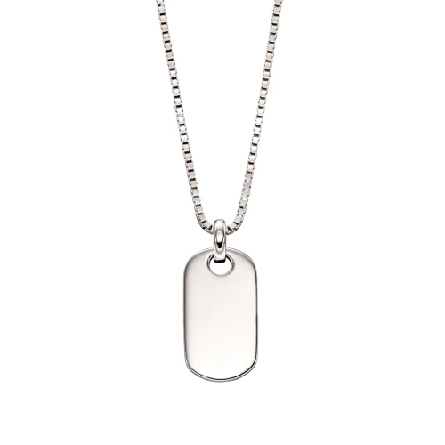 Little Star Oli Boys Tag Necklace | Sterling Silver | 35-38 cm