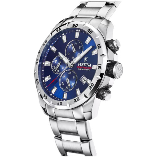 Festina Timeless Chronograph Watch | Quartz | 45.05mm | Blue