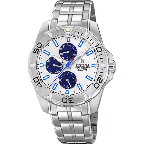Festina Multifunction Watch | Quartz | 43mm | Blue & Silver