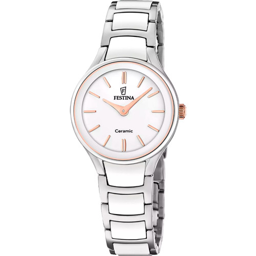Festina Ceramic Watch | Quartz | 30.5mm | White | Ceramic Bracelet