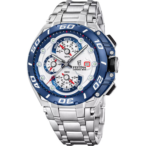 Festina Chrono Bike Watch | 200M | Quartz | 46mm | White