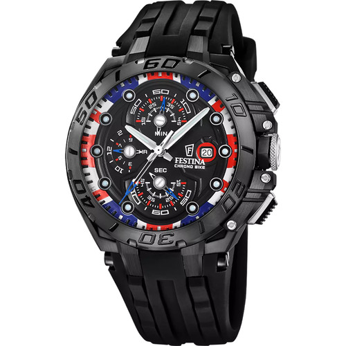 Festina Limited Edition UK Watch | 200M | Quartz | 46mm | Black | Black Bracelet