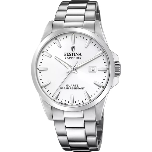 Festina Swiss Made Watch | Swiss Quartz | 41mm | Silver