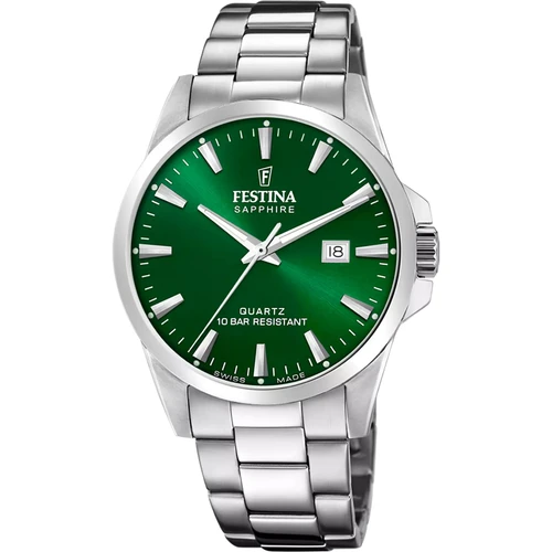 Festina Swiss Made Watch | Swiss Quartz | 41mm | Green