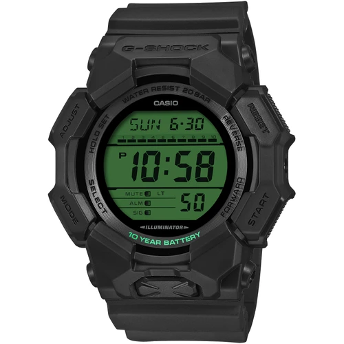 G-Shock GD-010 Watch | Quartz | 52mm | Black & Green