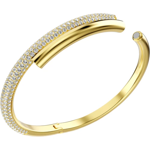 Swarovski Dextera Crystal Bangle | Gold-Tone Finish M