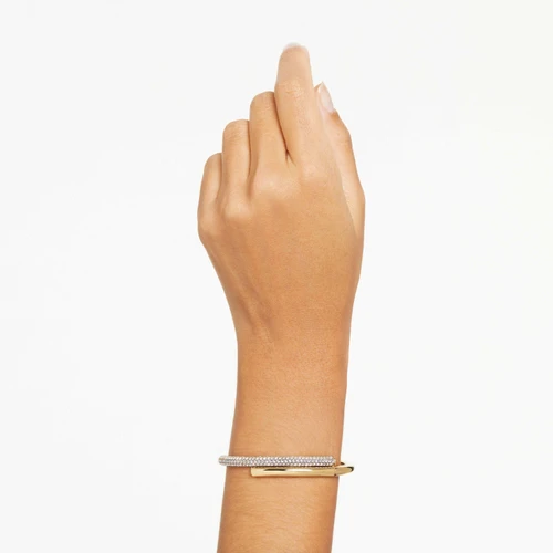 Swarovski Dextera Crystal Bangle | Gold-Tone Finish M