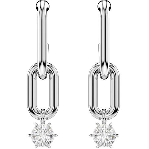 Swarovski Constella Earrings | White | Rhodium Plated