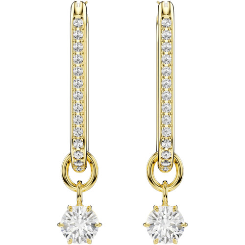 Swarovski Constella Earrings | White | Gold-Tone Finish