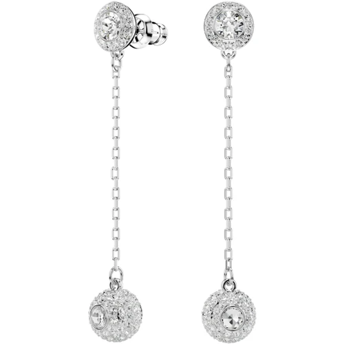 Swarovski Una Earrings Crystal | Rhodium Plated