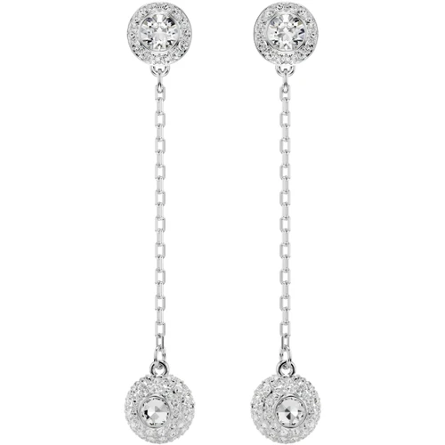 Swarovski Una Earrings Crystal | Rhodium Plated