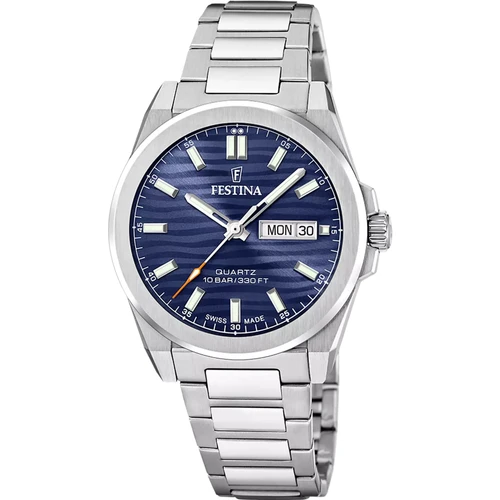 Festina Swiss Made Watch | Swiss Quartz | 39.8mm | Dark Blue