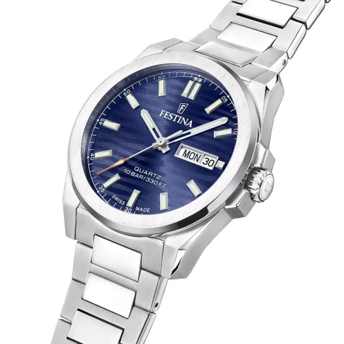 Festina Swiss Made Watch | Swiss Quartz | 39.8mm | Dark Blue