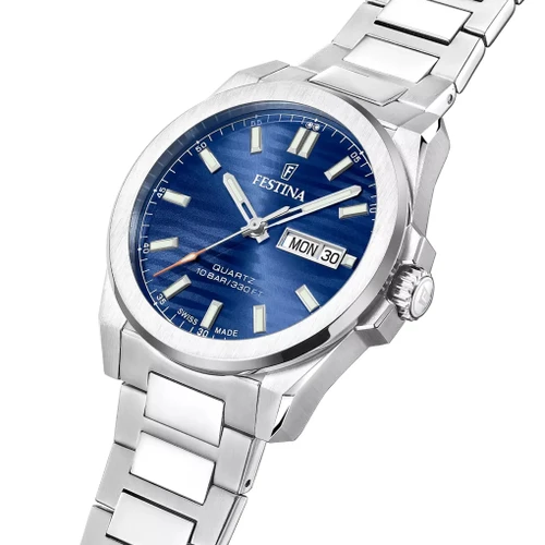 Festina Swiss Made Watch | Swiss Quartz | 39.8mm | Blue