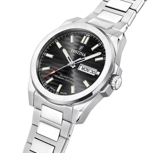 Festina Swiss Made Watch | Swiss Quartz | 39.8mm | Black