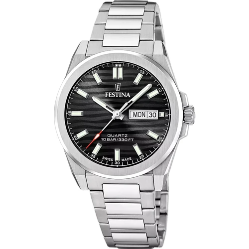 Festina Swiss Made Watch | Swiss Quartz | 39.8mm | Black