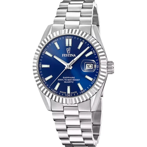 Festina Swiss Made Watch | Swiss Quartz | 40mm | Blue