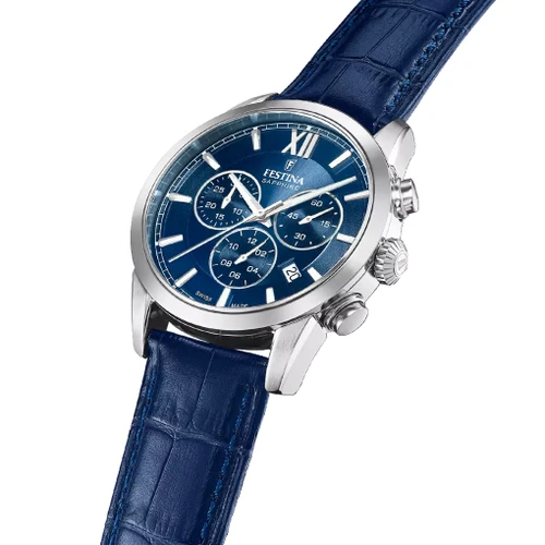 Festina Swiss Made Chronograph Watch | Swiss Quartz | | Leather Strap