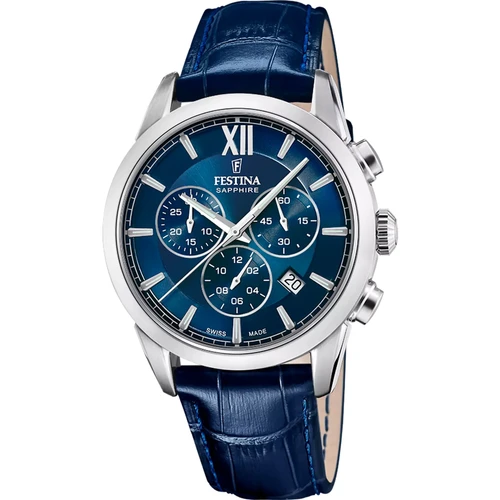 Festina Swiss Made Chronograph Watch | Swiss Quartz | | Leather Strap