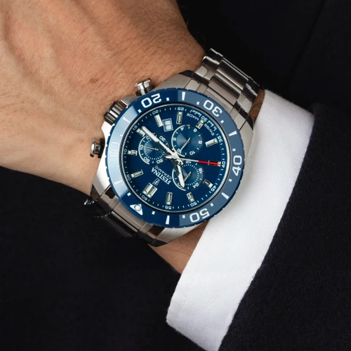 Festina Swiss Made Chronograph Watch | Swiss Quartz | 44mm | Blue