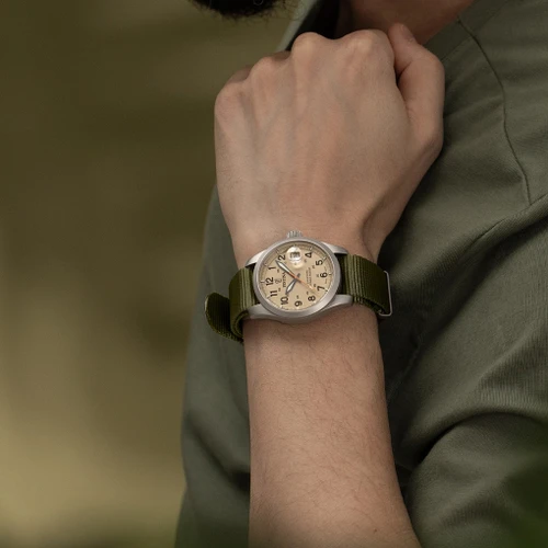 Festina Swiss Made Watch | Swiss Quartz | 39mm | Cream | Nylon Strap