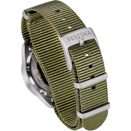 Festina Swiss Made Watch | Swiss Quartz | 39mm | Cream | Nylon Strap