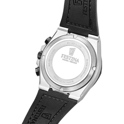 Festina Swiss Made Chronograph Watch | Swiss Quartz | 42mm | Blue | Blue Leather Strap