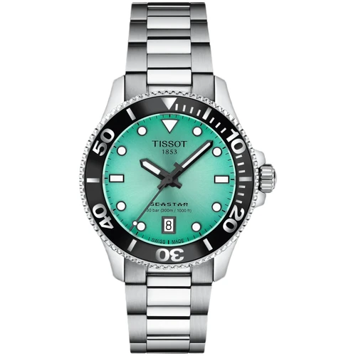 Tissot Seastar 1000 Watch | 300M Divers | 36mm | Swiss Quartz | Turquoise